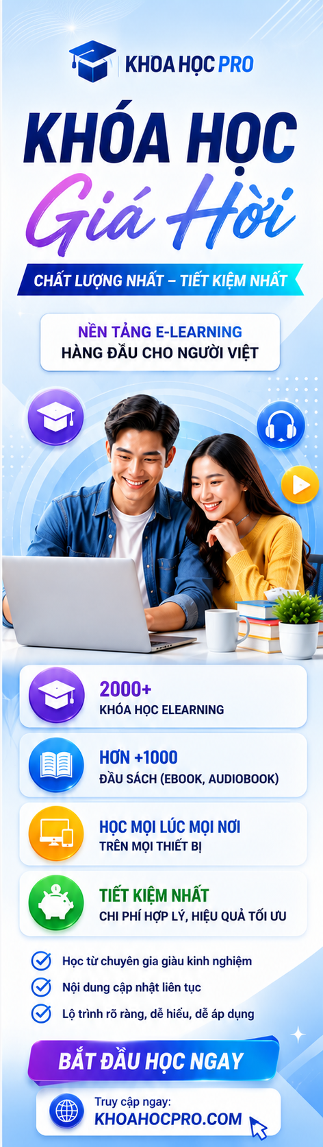 Khóa Học Pro - nền tảng e-learning